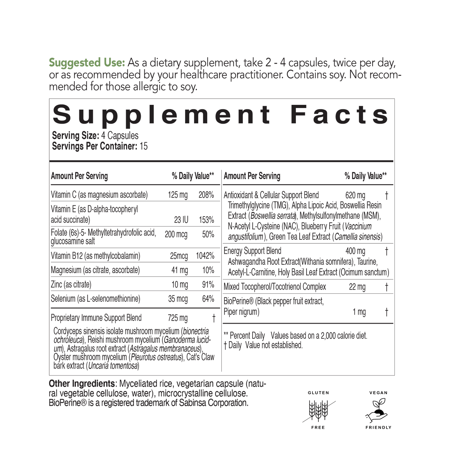 cellular shield nutritional information