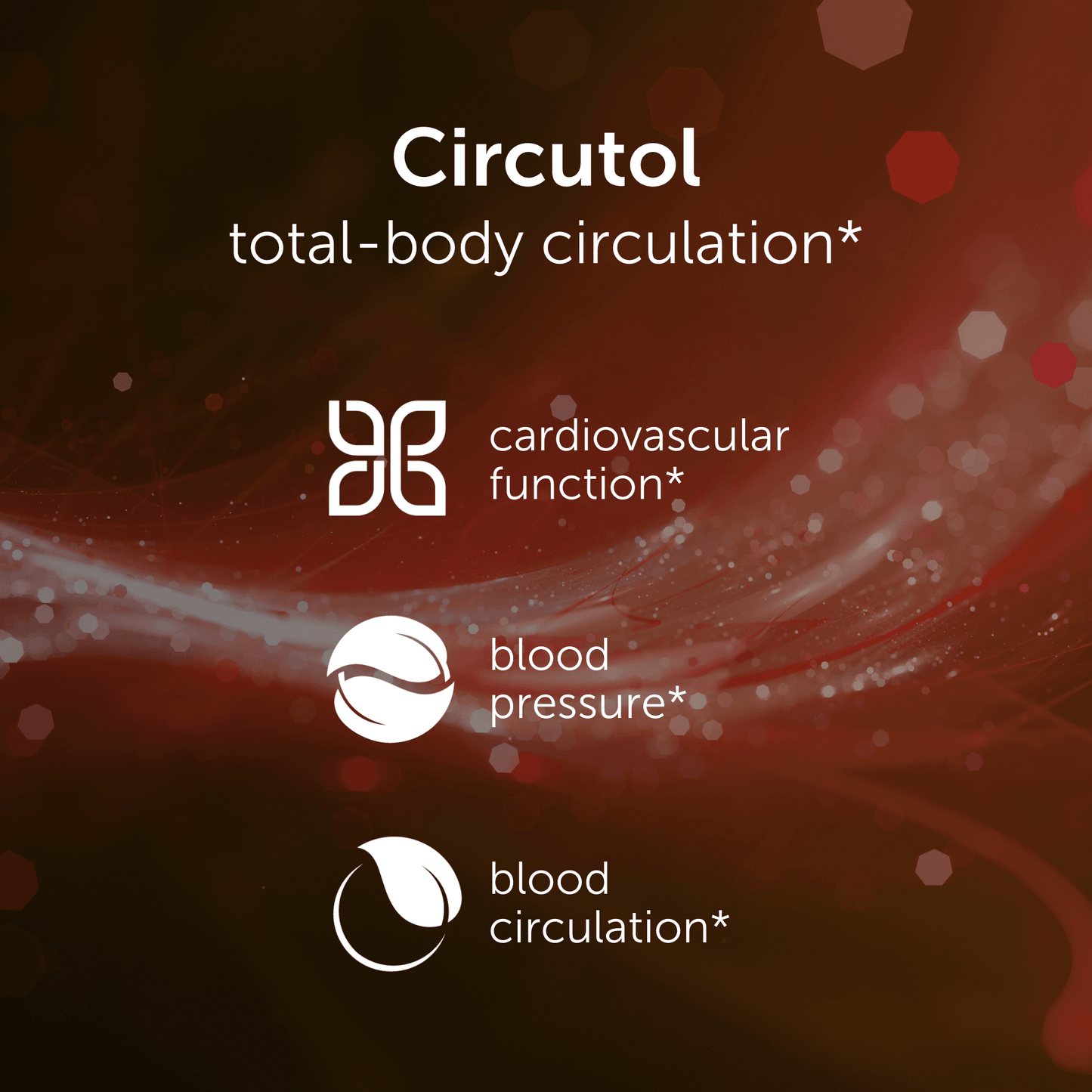 blood flow supplement benefits bottle side, 60 capsules