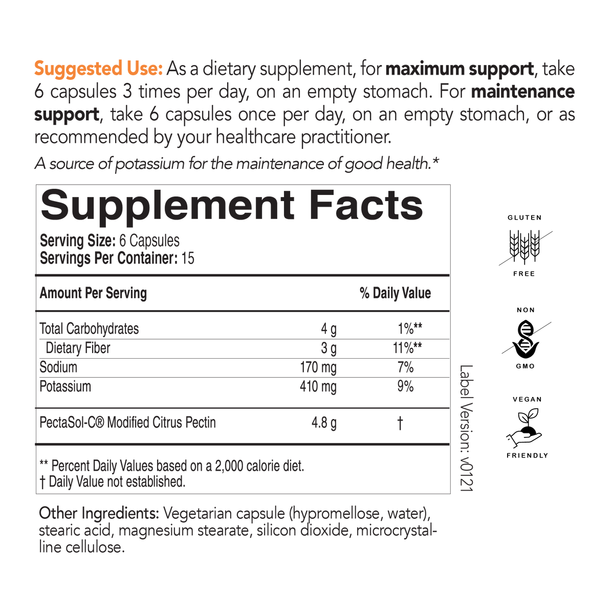 Pectosol PectaSol Capsules | Clinically-Proven Modified Citrus Pectin ...